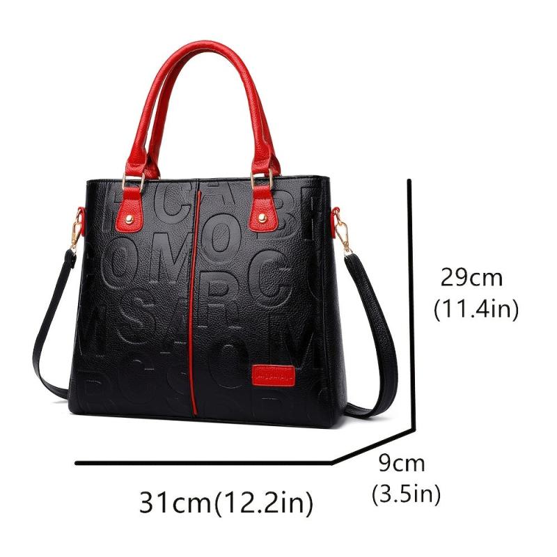 Classic Tote Shoulder Bag with Detachable Strap