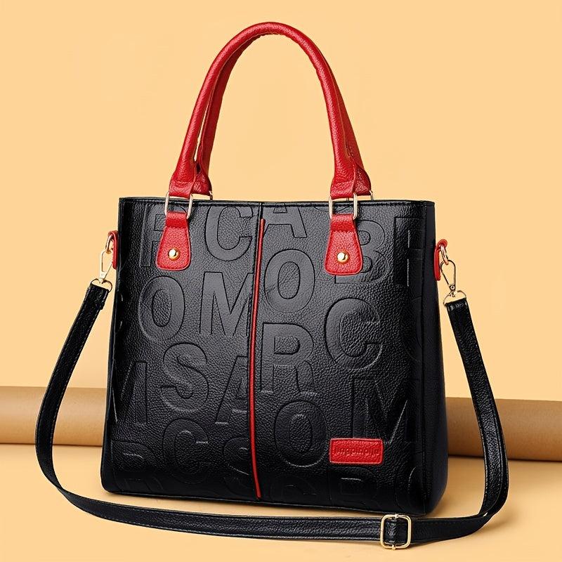 Classic Tote Shoulder Bag with Detachable Strap