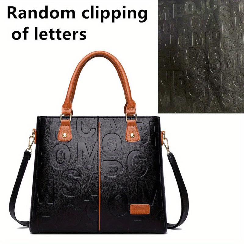 Classic Tote Shoulder Bag with Detachable Strap