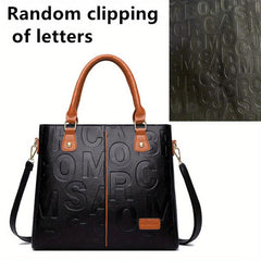 Classic Tote Shoulder Bag with Detachable Strap