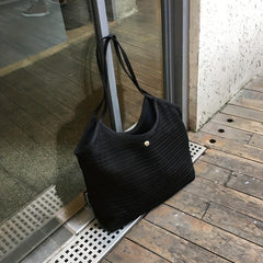 Minimalist Mesh Shoulder Bag Solid Beach Storage Bag for Travel