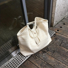 Minimalist Mesh Shoulder Bag Solid Beach Storage Bag for Travel