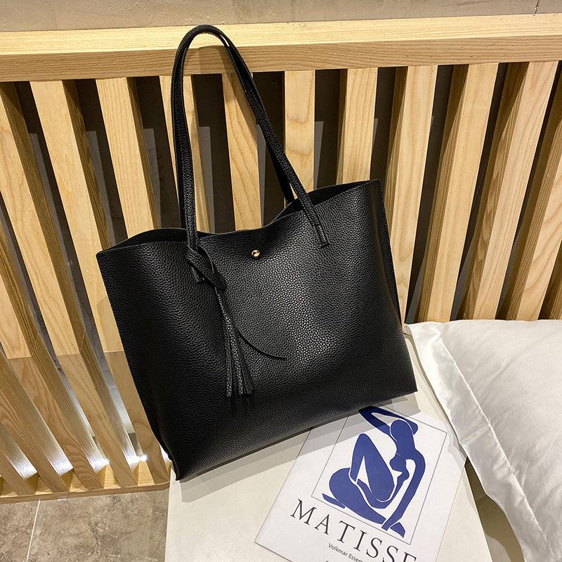 Classic Women's Tote Bag Large Capacity Shoulder Shopping Bag