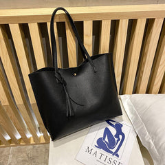 Classic Women's Tote Bag Large Capacity Shoulder Shopping Bag