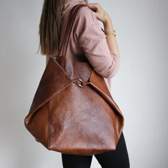 Retro Solid Shoulder Bag Large Handbag With Inner Bag