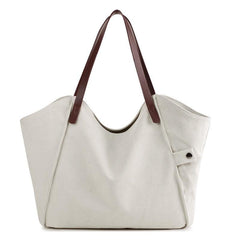 Vintage Canvas Tote Bag Thickened Travel Shoulder Bag Large Capacity