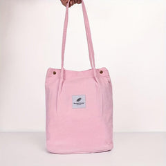 Women's Corduroy Tote Bag Large Capacity Casual Shoulder Bag