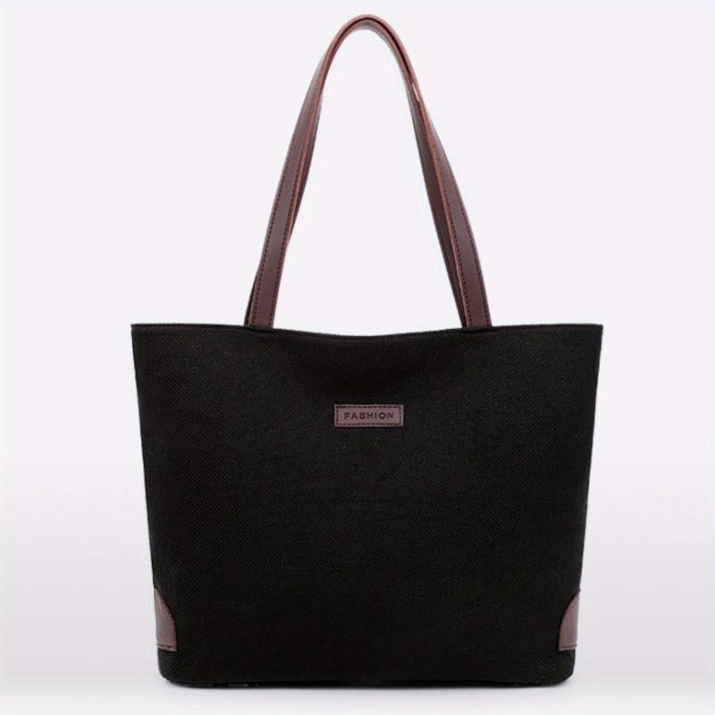 Casual Tote Shoulder Bag Storage Zipper Bag Versatile Travel Bag