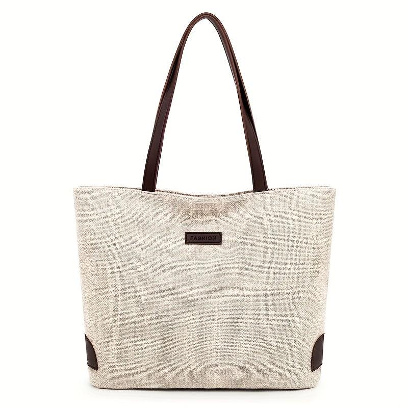 Casual Tote Shoulder Bag Storage Zipper Bag Versatile Travel Bag