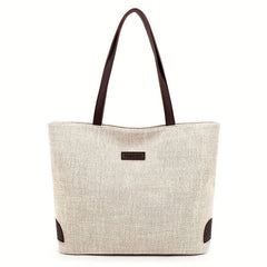 Casual Tote Shoulder Bag Storage Zipper Bag Versatile Travel Bag