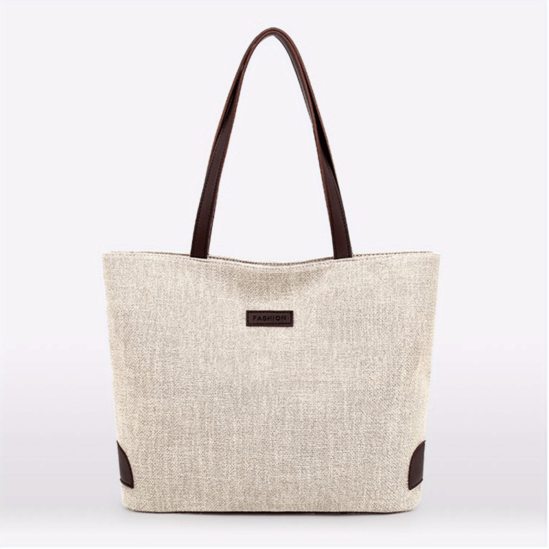 Casual Tote Shoulder Bag Storage Zipper Bag Versatile Travel Bag