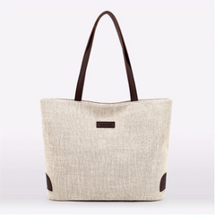 Casual Tote Shoulder Bag Storage Zipper Bag Versatile Travel Bag