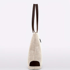 Casual Tote Shoulder Bag Storage Zipper Bag Versatile Travel Bag
