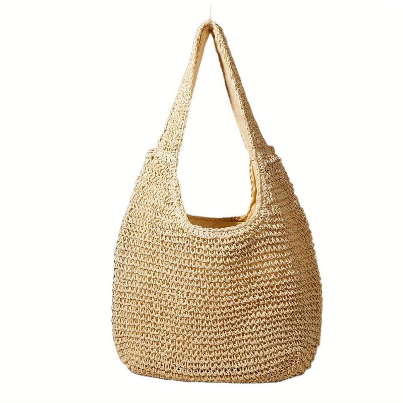 Boho Straw Beach Bag Large Capacity Tote