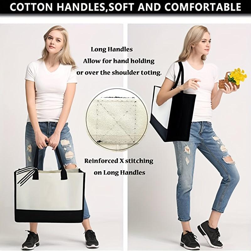 Large Capacity Tote Shoulder Bag with Fixed Straps