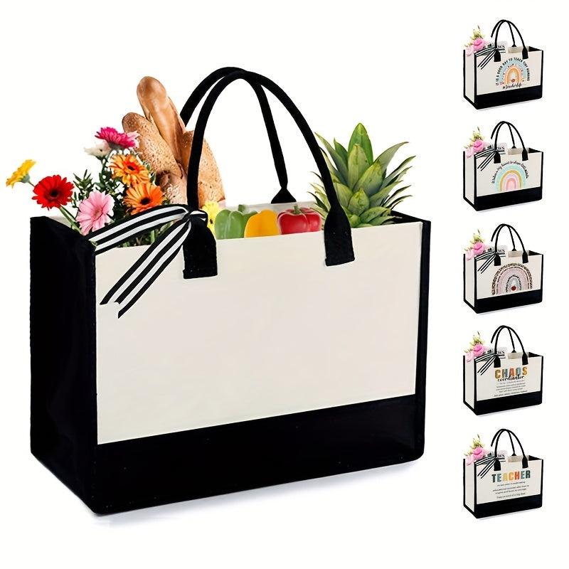Large Capacity Tote Shoulder Bag with Fixed Straps