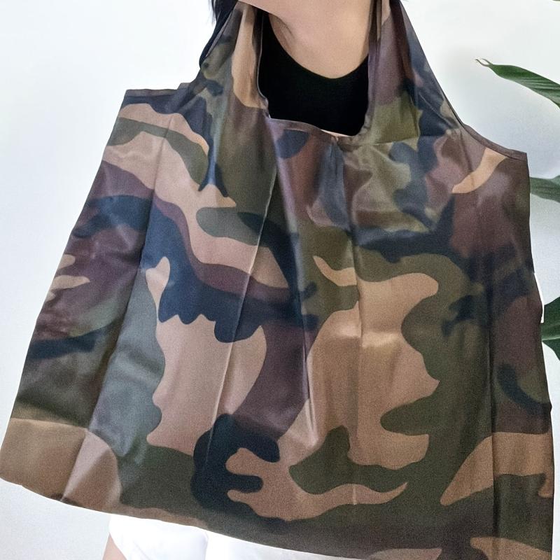 Large Capacity Portable Tote Shoulder Bag Lightweight Print Handbag