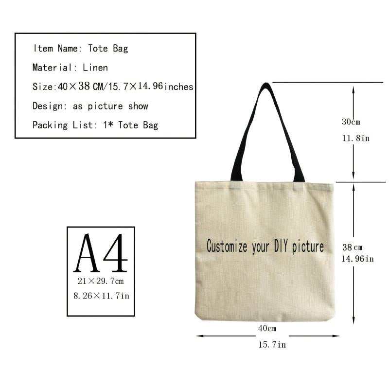 Women's Graphic Print Canvas Bag Lightweight Shoulder Bag