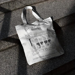 Cartoon Print Canvas Bag Lightweight Shoulder Bag For School