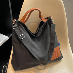 Large Capacity Canvas Bag Lightweight Versatile Handbag For Work