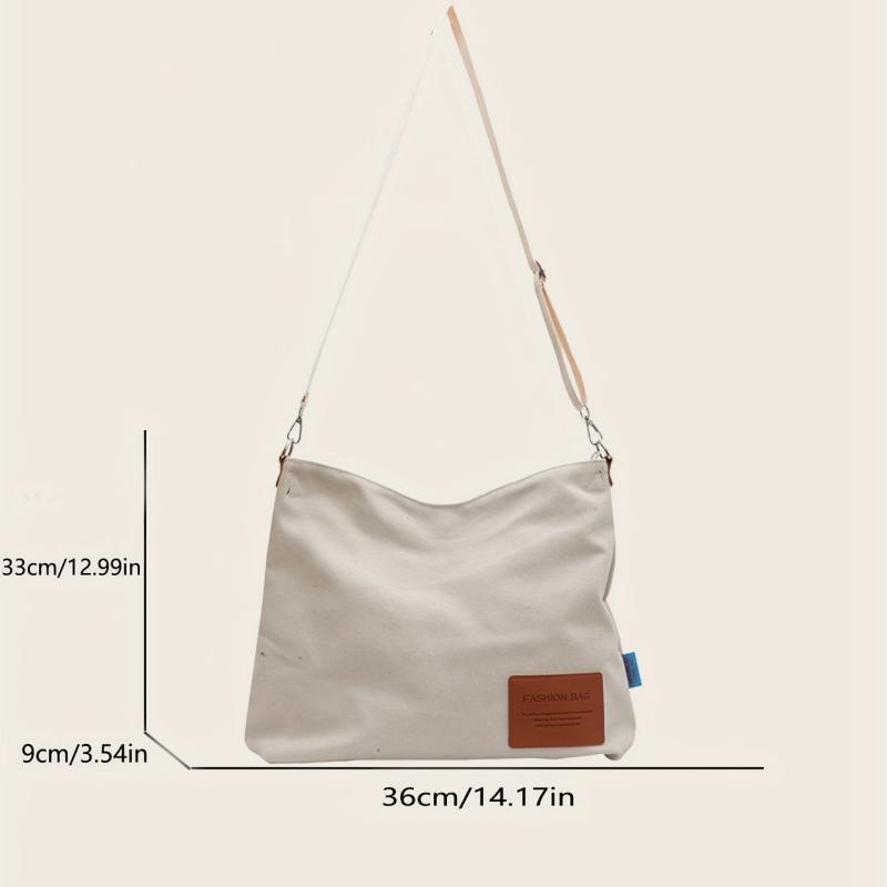 Large Capacity Canvas Bag Lightweight Versatile Handbag For Work