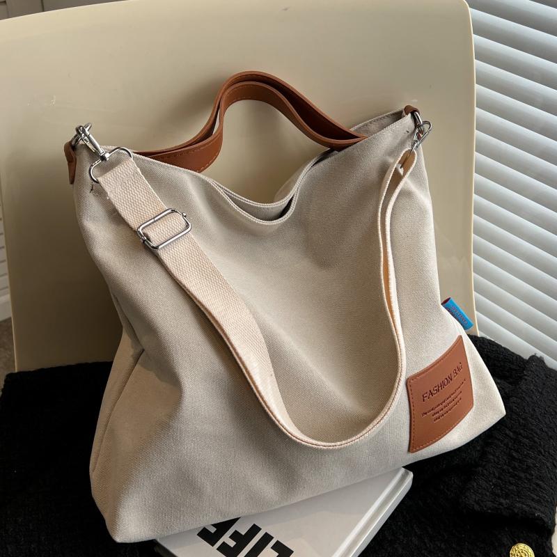 Large Capacity Canvas Bag Lightweight Versatile Handbag For Work