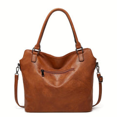 Soft Leather Tote Bag Large Capacity Crossbody Bag
