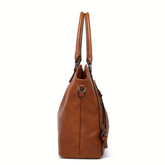 Soft Leather Tote Bag Large Capacity Crossbody Bag