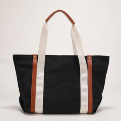 Letter Detail Tote Bag Large Capacity Shoulder Bag Women's Casual Handbag