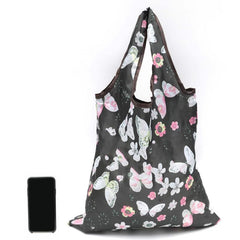 Foldable Large Shopping Bag Reusable Grocery Bag Casual Nylon Shoulder Bag