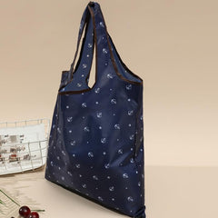 Foldable Large Shopping Bag Reusable Grocery Bag Casual Nylon Shoulder Bag
