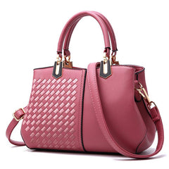 Colorblock Embroidery Crossbody Bag Top Handle Satchel Purses