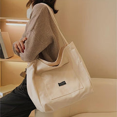 Canvas Hobo Bag Vintage Shoulder Hobo Bag Large Capacity