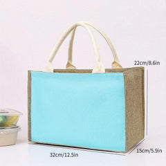 DIY Burlap Tote Bag Birthday Gift Bag For Women Teacher Sister Mom