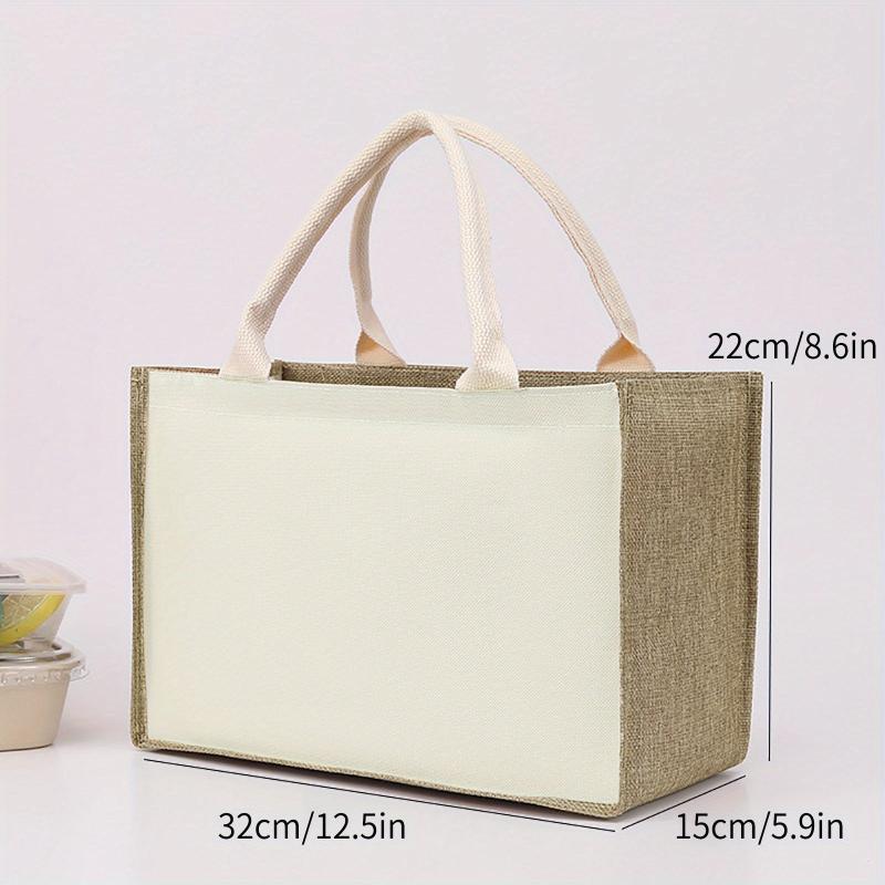 DIY Burlap Tote Bag Birthday Gift Bag For Women Teacher Sister Mom