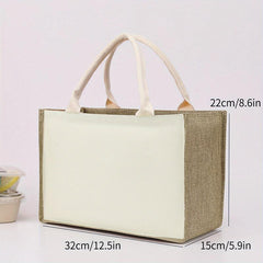 DIY Burlap Tote Bag Birthday Gift Bag For Women Teacher Sister Mom