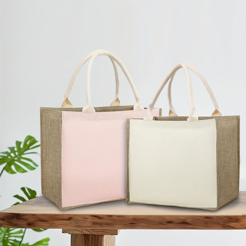 DIY Burlap Tote Bag Birthday Gift Bag For Women Teacher Sister Mom