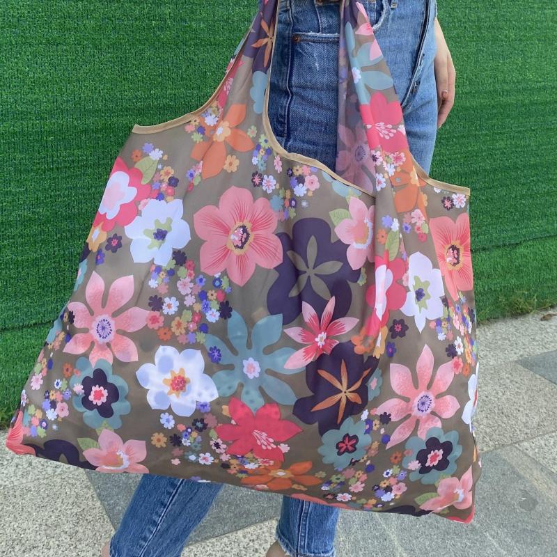 Floral Print Shoulder Tote Bag Lightweight Handbag