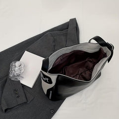 Large Capacity Tote Bag PU Leather Shoulder Bag