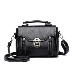 Vintage Crossbody Bag PU Leather Textured Bag Purse