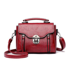 Vintage Crossbody Bag PU Leather Textured Bag Purse