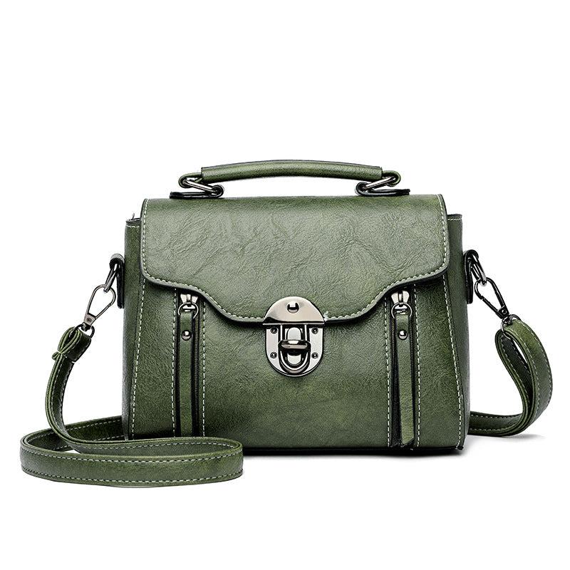 Vintage Crossbody Bag PU Leather Textured Bag Purse