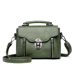 Vintage Crossbody Bag PU Leather Textured Bag Purse