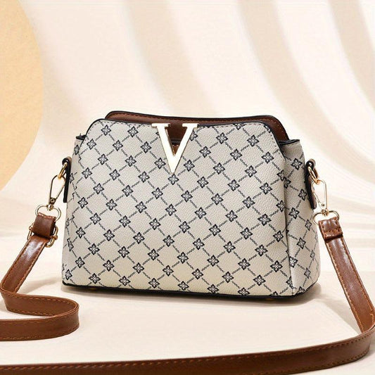 Vintage Pattern Shoulder Bag Classic Bag Women's Square Bag