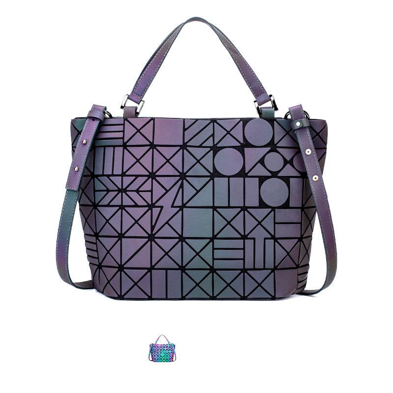 Geometric Pattern Tote Bag Satchel Large Capacity Shoulder Bag