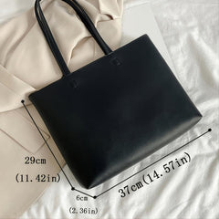 Faux Leather Tote Bag for Women