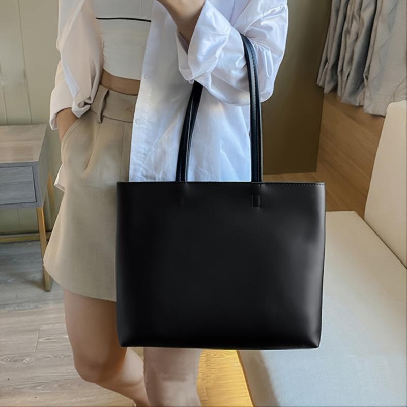 Faux Leather Tote Bag for Women
