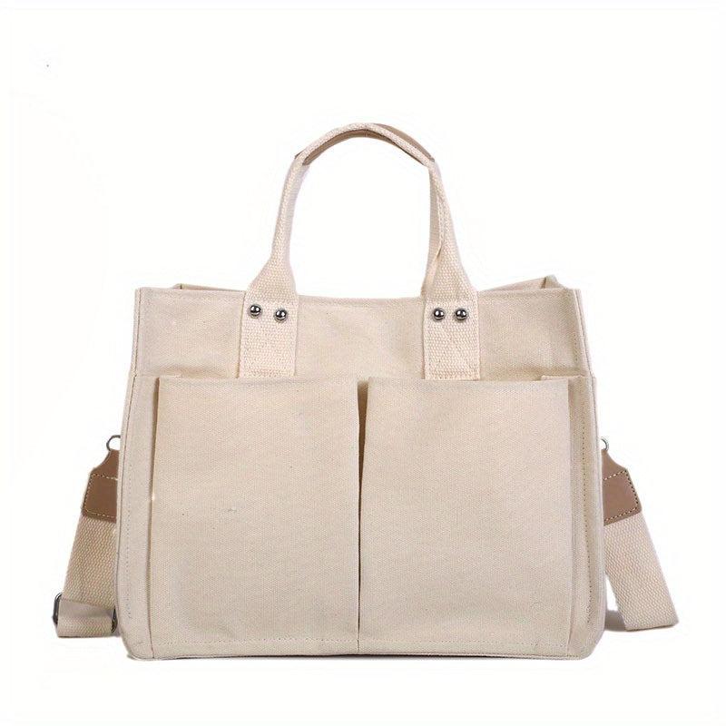 Canvas Tote Bag Crossbody Handbag for Travel