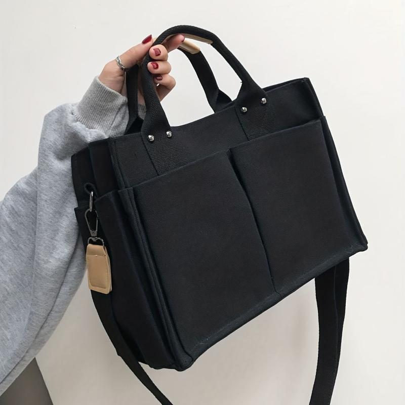 Canvas Tote Bag Crossbody Handbag for Travel