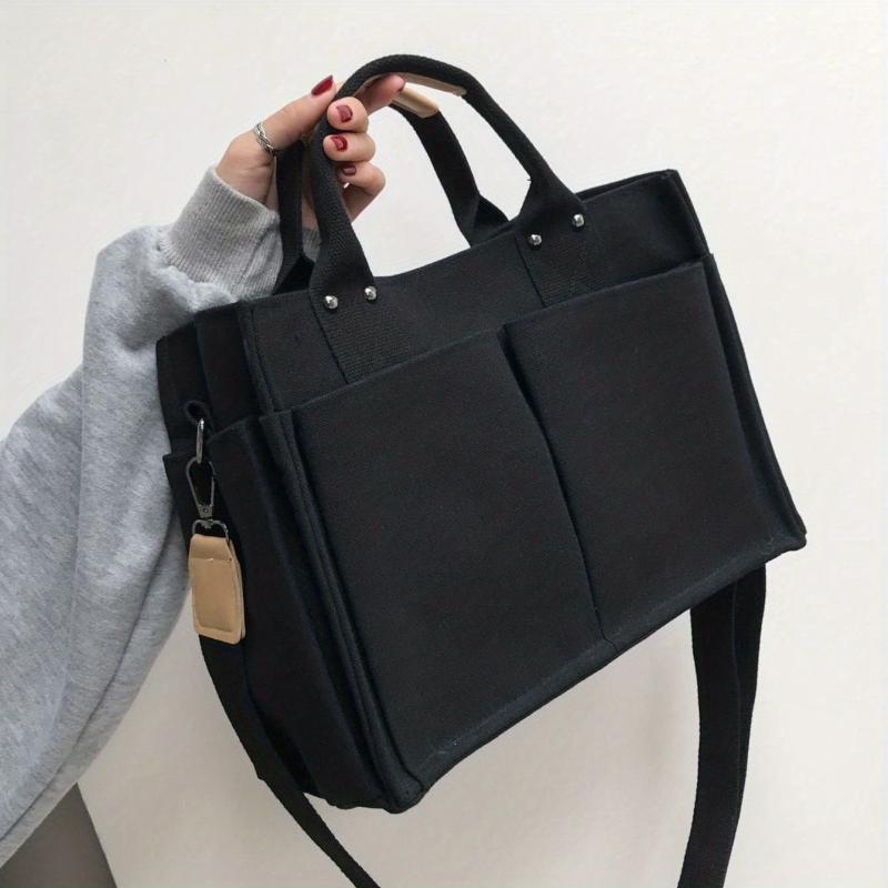 Canvas Tote Bag Crossbody Handbag for Travel